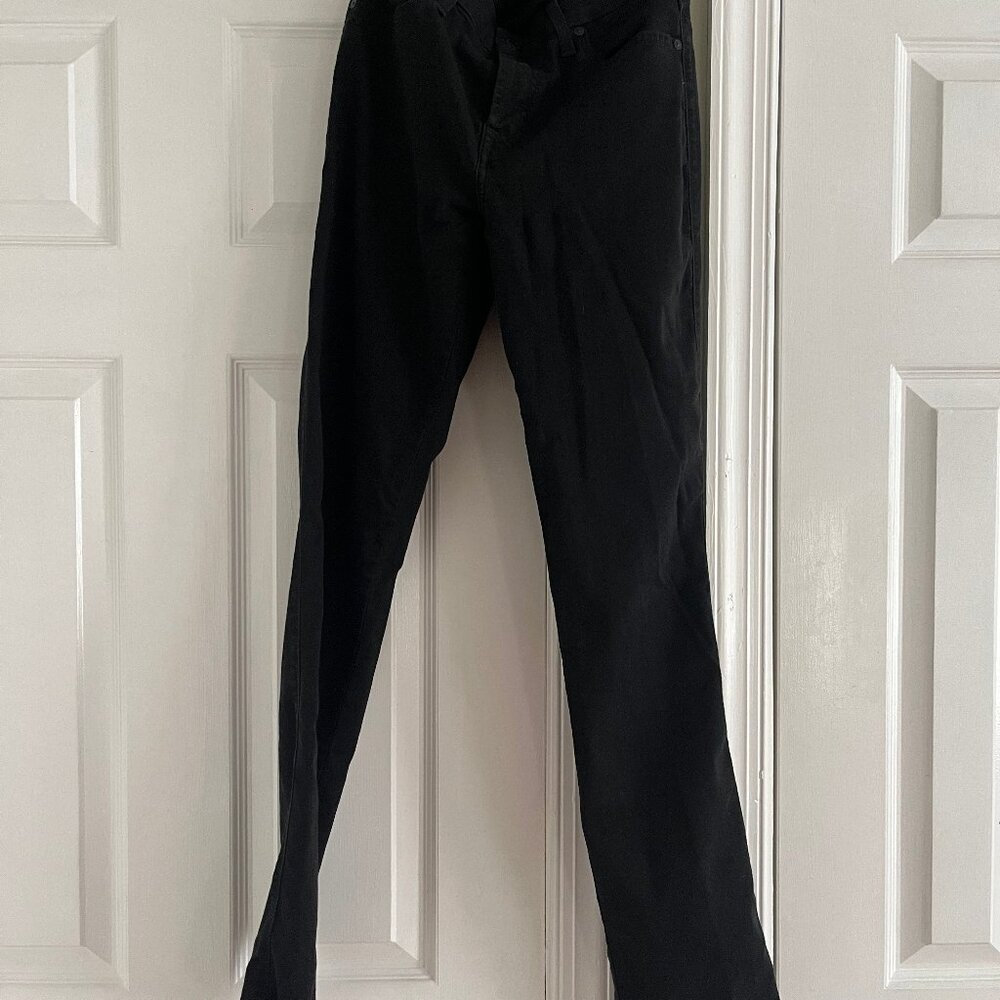 7 For All Mankind B(air) Kimmie Straight in Black size 28